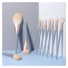 8-13Pcs Soft Makeup Brushes Set Eye Shadow Foundation Brush Women Cosmetic Brush Powder Blush Blending Brush Make Up Beauty Tool (Color : 10PCS White) view 3