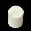 100 Pack White PP Plastic 24-410 Smooth Skirt Disc Top Caps - Durable Dispensing Lids for Shampoo, Lotion, Conditioners & Creams view 1