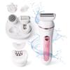 Bella Ciao 10-Piece Rechargeable Epilator Kit for Hair Removal, Facial Hair Remover, Bikini Trimmer, Includes Epilator Head, Foil, Callus Shaver, Facial Brush, and Massage Head view 1