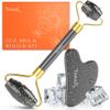 TeraRX Terahertz Gua Sha & Facial Roller Set  100% Authentic Terahertz Stone Face Roller to Reduce Puffiness, Improve Wrinkle Lines & Relieve Facial Tension  Perfect for Eye Massage and Relaxation view 1