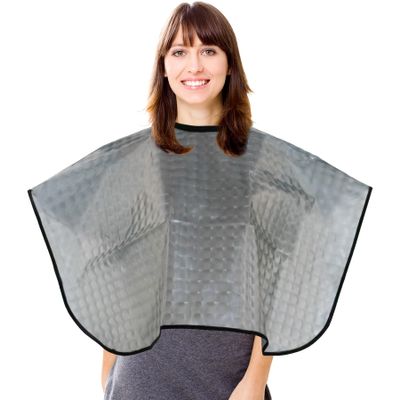 AUEAR, Barber Haircut Cape Hair Dye Waterproof Salon Capes for Hairstylist (Black)