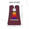 Custom Beard Bibs Apron Personalized Beard Hair Catcher Add Photo Picture Text Waterproof Beard Shave Cape for Shaving Trimming for Birthday Father's Day Gifts Maroon view 3