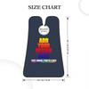 Personalized Custom Beard Bib Apron Design Your Photo Text Logo Beard Hair Catcher Non-Stick Beard Shave Capes for Trimming Shaving Orange Yellow view 3