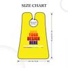 Custom Beard Bibs Apron Personalized Beard Hair Catcher Add Photo Picture Text Waterproof Beard Shave Cape for Shaving Trimming for Birthday Father's Day Gifts Yellow view 3