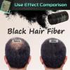 Black Hiar Building Fiber 22g, Hair Fibers for Thinning Hair, Fill In Fine or Thinning Hair Instantly Thicker Fuller Look, Hair Fibers Black for Men & Women view 3