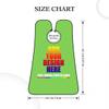 Custom Beard Apron for Men Personalized Gift with Name Image Picture Text Beard Shave Cape Customized Beard Trimming Catcher Bib for Bathroom Neon Green view 3