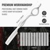 FEISIER Stainless Steel Hair Thinning Styling Razors for Cutting Hair, Texturizing Cutting Razor for Salon and Home,10 PCS Sharp Blades Included view 3