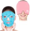 Bundle of CONBELLA Cold Face Eye Masks Ice Face Mask and Migraine Relief Cap view 1
