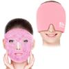 Bundle of CONBELLA Cold Face Eye Masks Ice Face Mask and Migraine Relief Cap view 1