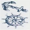 10 Pc Anchor Tattoo - Including Steering Wheel - Temporary Skin Tattoo view 3