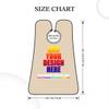 Custom Beard Apron for Men Personalized Gift with Name Image Picture Text Beard Shave Cape Customized Beard Trimming Catcher Bib for Bathroom Natural view 3