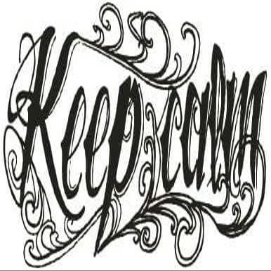 FYRHLH 2 PCS Herbal Tattoo Stickers Semi-Permanent Washable Non-Reflective Keep Calm Temporary Tattoos