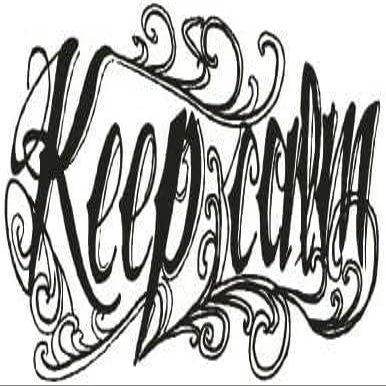 FYRHLH 2 PCS Herbal Tattoo Stickers Semi-Permanent Washable Non-Reflective Keep Calm Temporary Tattoos