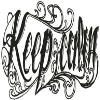 FYRHLH 2 PCS Herbal Tattoo Stickers Semi-Permanent Washable Non-Reflective Keep Calm Temporary Tattoos view 1