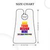 Custom Beard Bibs Apron Personalized Beard Hair Catcher Add Photo Picture Text Waterproof Beard Shave Cape for Shaving Trimming for Birthday Father's Day Gifts White view 3