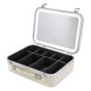 DNYSYSJ Makeup Train Case, Cosmetic Organizer Box, Makeup Case with Lights and Mirror, Makeup Case with Customized Dividers, Large Makeup Artist Organizer Kit view 1