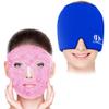Bundle of CONBELLA Cold Face Eye Masks Ice Face Mask and Migraine Relief Cap view 1