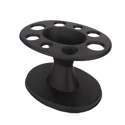 Ejoyous Hair Brush Holder, Plastic Round Comb Hair Accessory Organizer Display Rack Hair Styling Brush Stand Shelf Accessories for Salon Home (Black) (Black)