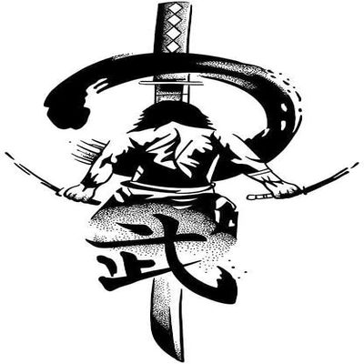 FYRHLH 5 Pcs Katana Temporary Tattoo Stickers For Men And Women Legs And Arms Herbal Juice Simulation Tattoos Are Non-Reflective And Cannot Be Washed Off, 11x18cm