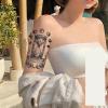 5 Pcs Herbal Temporary Tattoo Stickers Large Picture Hourglass Waterproof Simulated Arm Tattoo For Men And Women view 2