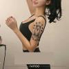 5 Pcs Herbal Temporary Tattoo Stickers Large Picture Hourglass Waterproof Simulated Arm Tattoo For Men And Women view 4