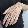 FYRHLH 2 PCS Herbal Juice Lightning Tattoo Stickers Linear Hand Traces Of Lightning Strikes Temporary Tattoos view 2