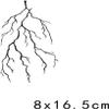 FYRHLH 2 PCS Herbal Juice Lightning Tattoo Stickers Linear Hand Traces Of Lightning Strikes Temporary Tattoos view 4