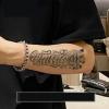 2 Pcs Cursive Temporary Tattoo Stickers For Men Waterproof Long-Lasting Arm Chest Juice Semi-Permanent Simulation Tattoo view 4