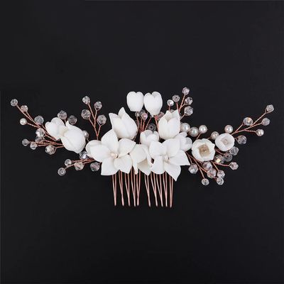Bridal Hair Comb Silver Handmade Headpiece For Wedding Accessories Gold Women Hair Clip Rose Gold
