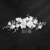 Bridal Hair Comb Silver Handmade Headpiece For Wedding Accessories Gold Women Hair Clip Rose Gold view 2