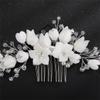 Bridal Hair Comb Silver Handmade Headpiece For Wedding Accessories Gold Women Hair Clip Rose Gold view 3