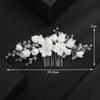Bridal Hair Comb Silver Handmade Headpiece For Wedding Accessories Gold Women Hair Clip Rose Gold view 4