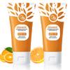 2PC Sheghy Orange Exfoliante Gel Scrub,Skin Care Scrub Peeling Gel for Face and Body,Deep Cleansing Moisturizing Facial Exfoliator gel,Orange Gentle Exfoliating for Pore Cleansing and Tightening view 1