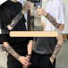 FYRHLH 4 Pcs Juice Herbal Japanese Temporary Tattoo Sticker Waterproof Long-Lasting Flower Arm Simulation Tattoo, 17x24cm view 2