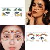 10 Sheets Pride Day Face Sticker Set -Rainbow Face Tattoo Stickers for Adult Kids Eye Body Face Tattoo Sticker Holiday Festival Party Supplies view 4
