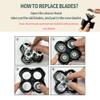 Shaver Replacement Blades for Skull Shaver Pitbull Replacement Blade,Replacement Heads for Pitbull Gold/Silver/Platinum Pro Shaver (8 Blades) view 3