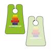 Personalized Custom Beard Bib Apron Design Your Photo Text Logo Beard Hair Catcher Non-Stick Beard Shave Capes for Trimming Shaving Yellow Green view 2