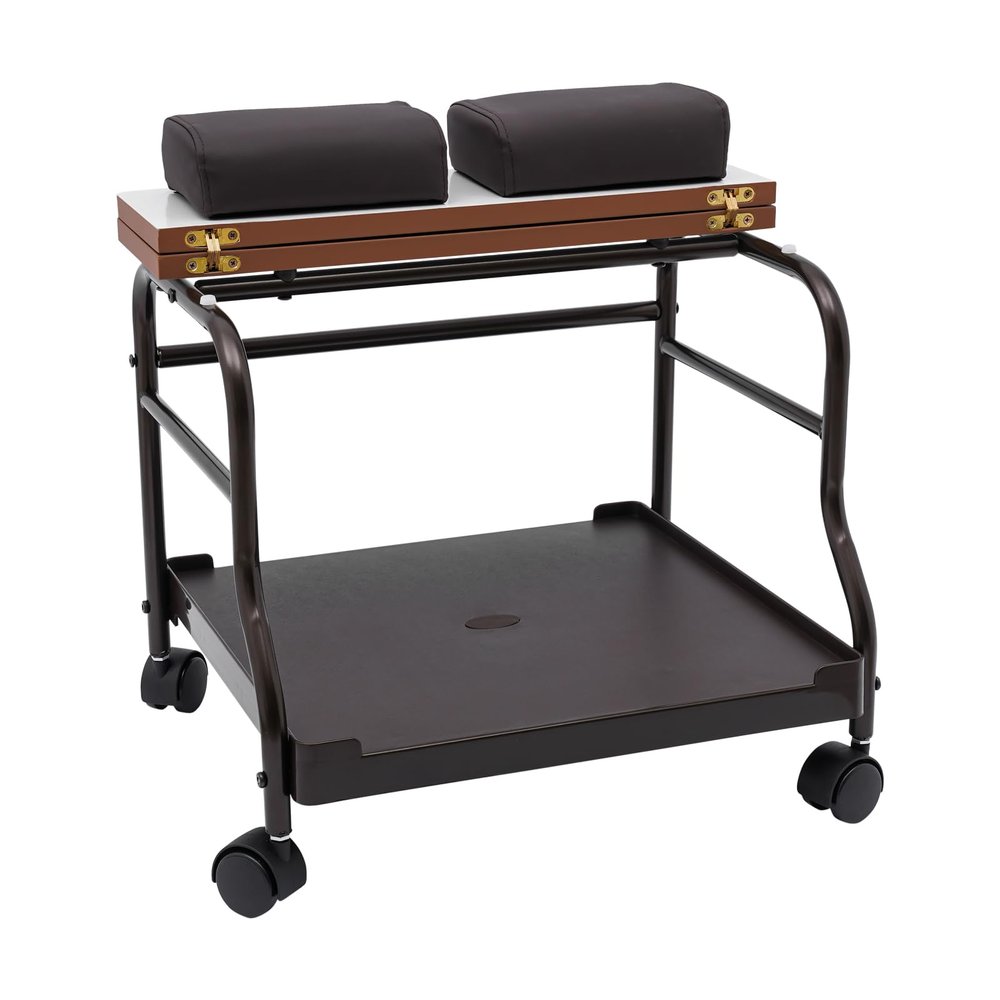Beauty Salon Nail Or Foot Bath Spa Portable Trolley, Cart for Foot Rest Pedicure Manicure Furniture Massage Table Salon Supplies, Footrest Stand