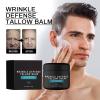 Wrinkle Defence Tallows Balm,Natural Beef Tallows Face Moisturizer,Mens Antiwrinkle&Antiaging Day and Night Cream,Skin Care for Men,Reduce Fine Lines & Wrinkles,Perfect Father's Day Gifts (2pc) view 2