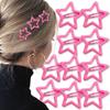10 Pcs Pink Star Small Hair Clips for Girls Kawaii Hair Accessories for Women Y2k Hair Barrettes Non Slip Clips for Metal Star Hair Clips Y2K Accessories Claw Clips for Thick Hair view 1