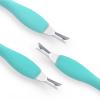 IVON 3pcs Cuticle Trimmer Pusher, Rubber Tip Soft on Nail Bed view 2