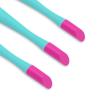 IVON 3pcs Cuticle Trimmer Pusher, Rubber Tip Soft on Nail Bed view 3