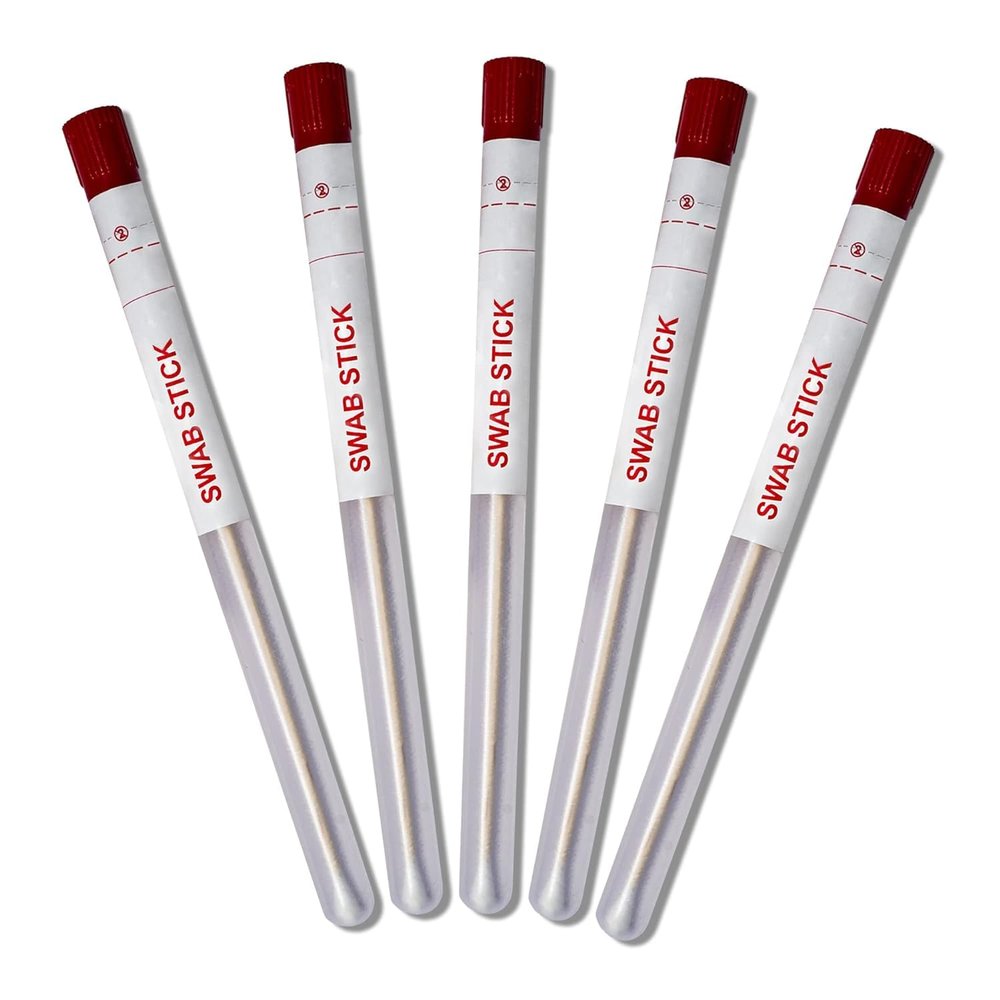 NinthAvenue Basics Saini_MEDICOS Wooden Sterilized Swab Sticks in Plastic Tubes(Pack of 500)