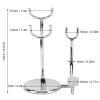 QANYEGN Shaving Brush Soap Bowl Stand, Shaver Stand, Manual Brush Stand with Electroplating Metal for Men Boyfriend Husband view 3