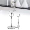QANYEGN Shaving Brush Soap Bowl Stand, Shaver Stand, Manual Brush Stand with Electroplating Metal for Men Boyfriend Husband view 4