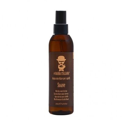 Barba Italiana Soave Micellar Hair Water for Men 200ml/6.76flOz - Gentle Cleansing and Refreshing