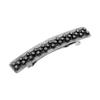 1928 Jewelry Dual Grid Multi Crystal 3.68 Inch Hair Barrette Clip For Women, (1 Pcs) view 1
