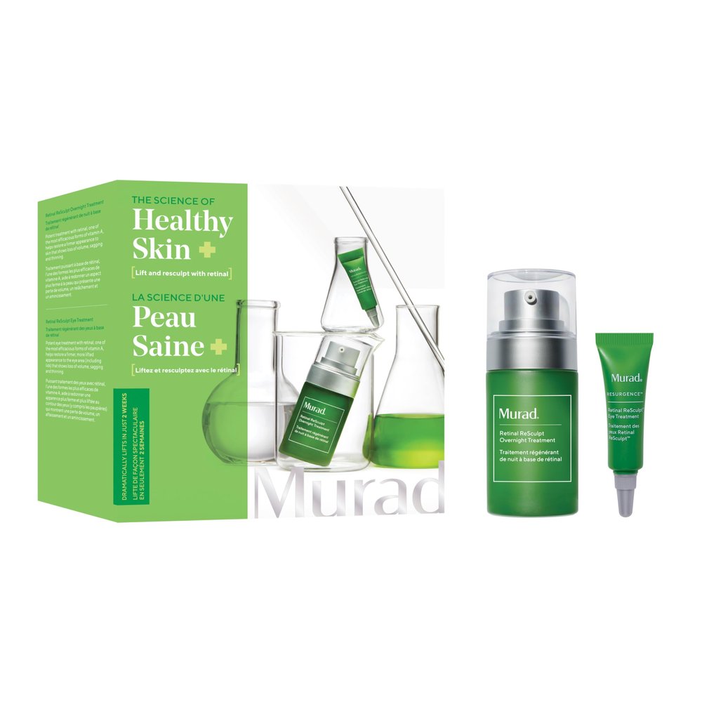 Murad Retinal Trial Kit - Lift and Resculpt with Retinal 2-Piece Trial Kit ($73 Value) - Anti-Aging Set Encapsulated Retinal - Retinal Serum 0.5Fl Oz, Retinal Eye Cream 0.11Fl Oz