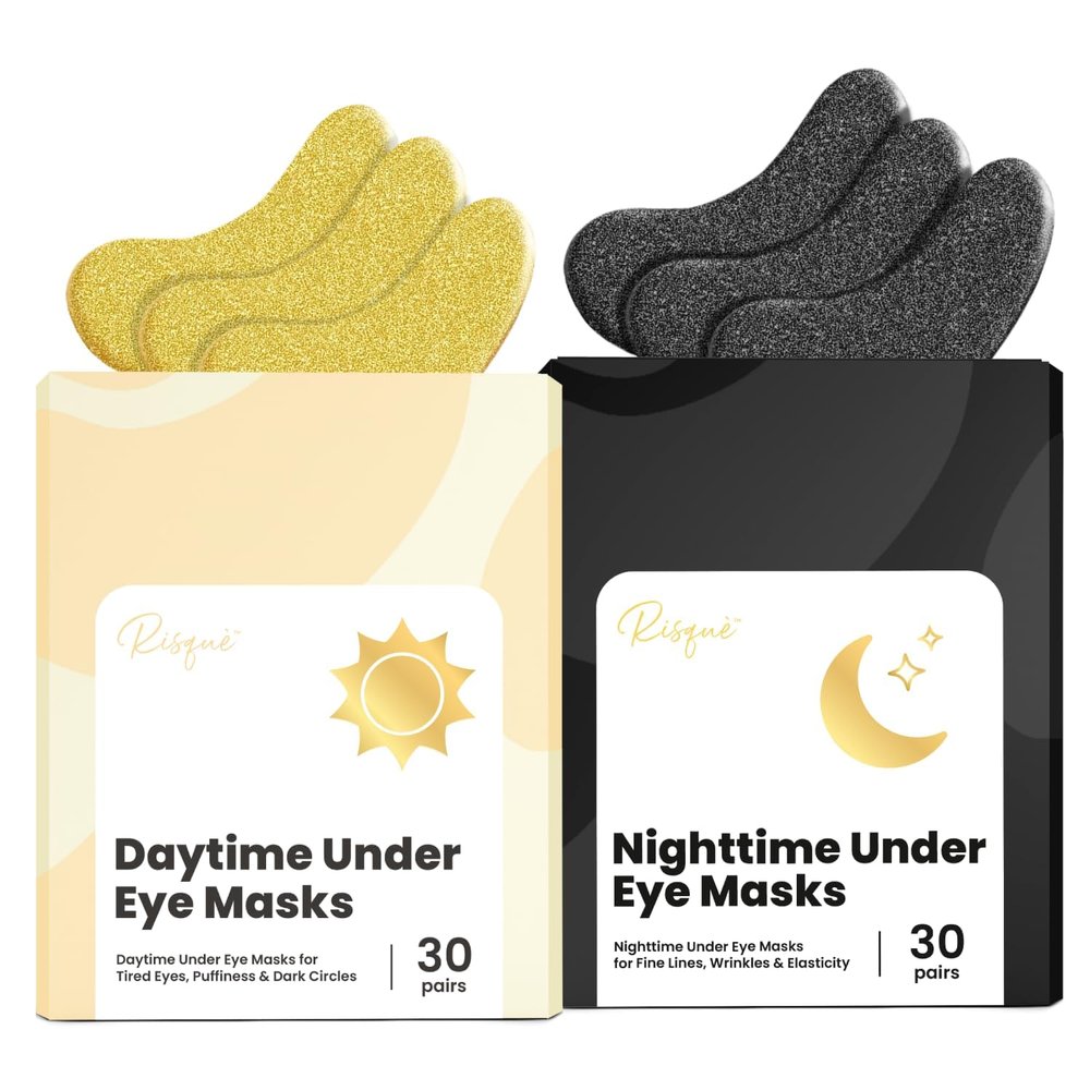 Under Eye Patches for Puffy Eyes and Dark Circles | Infused Gel Mask Patches for Dark Circle Undereye Support of Bags & Puffiness | Ideal for Bridesmaid Gifts & Bachelorette Party | Day and Night