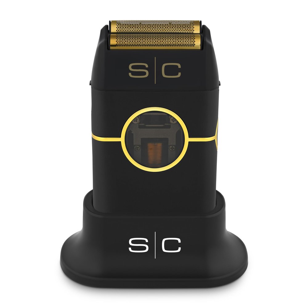 StyleCraft Instinct Metal Cordless Double Foil Shaver with IN2 Vector Motor Intuitive Torque Control, USB-C Rechargeable (Black)